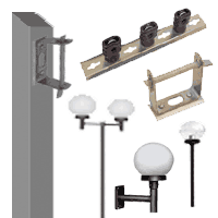 Postes de ferro e decorativos